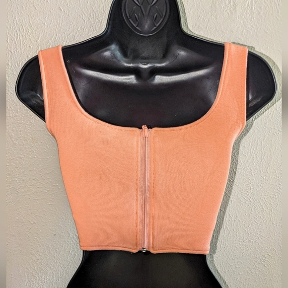 Jluxlabel Orange Structured Bustier Top - Picture 2 of 3
